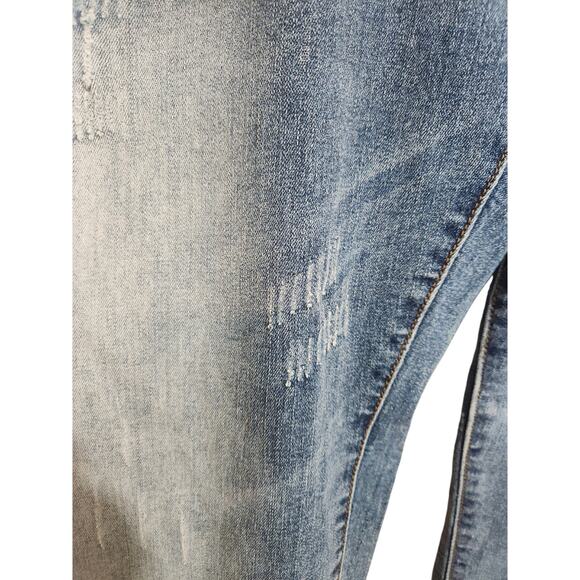 Dynasty Jeans 1738 Distressed Straight Leg Vintage Wash Denim Bottoms Size 36 - Picture 4 of 9